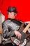 ... mit Bassist Steini...